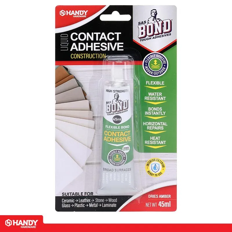 [250721] Bond Glue Contact Adhesive Flexible Bond 45mL (Dries Amber)
