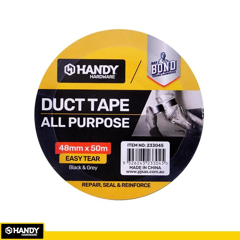 [233045] Handy Tape Duct Tape Assorted Colours (Black & Grey) 48mm x 50m
