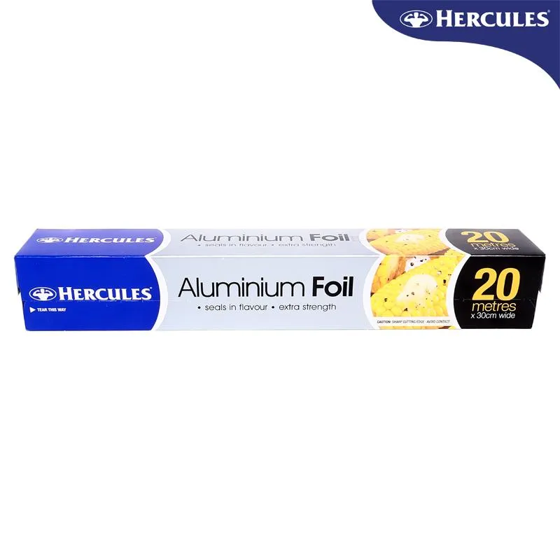 Hercules Kitchen Consumables Aluminium Foil 30cm x 20m