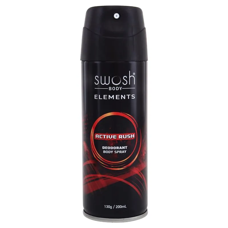 [287901] Swosh Body Deodorant Spray 200mL - Active Rush