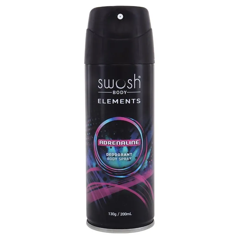 [287895] Swosh Body Deodorant Spray 200mL - Adrenaline