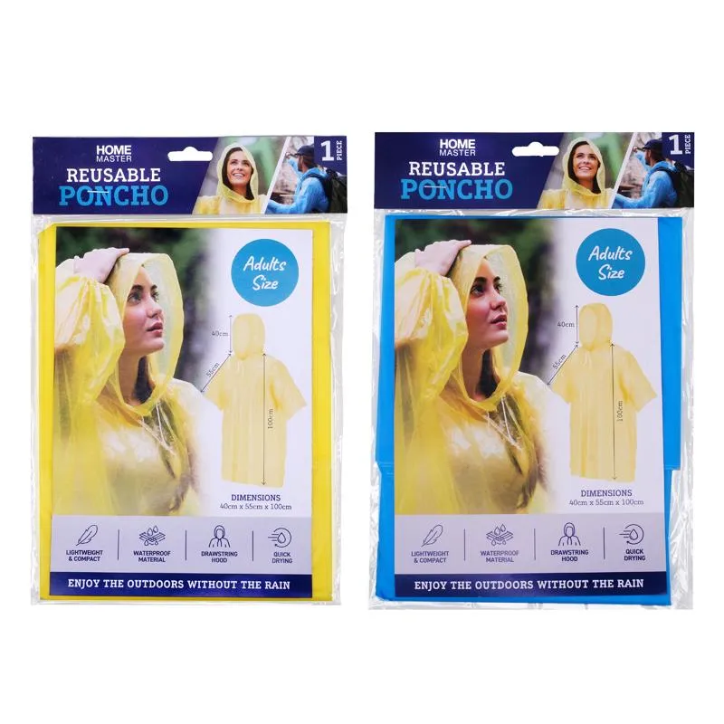 [143221] Home Master Reusable Poncho Adults