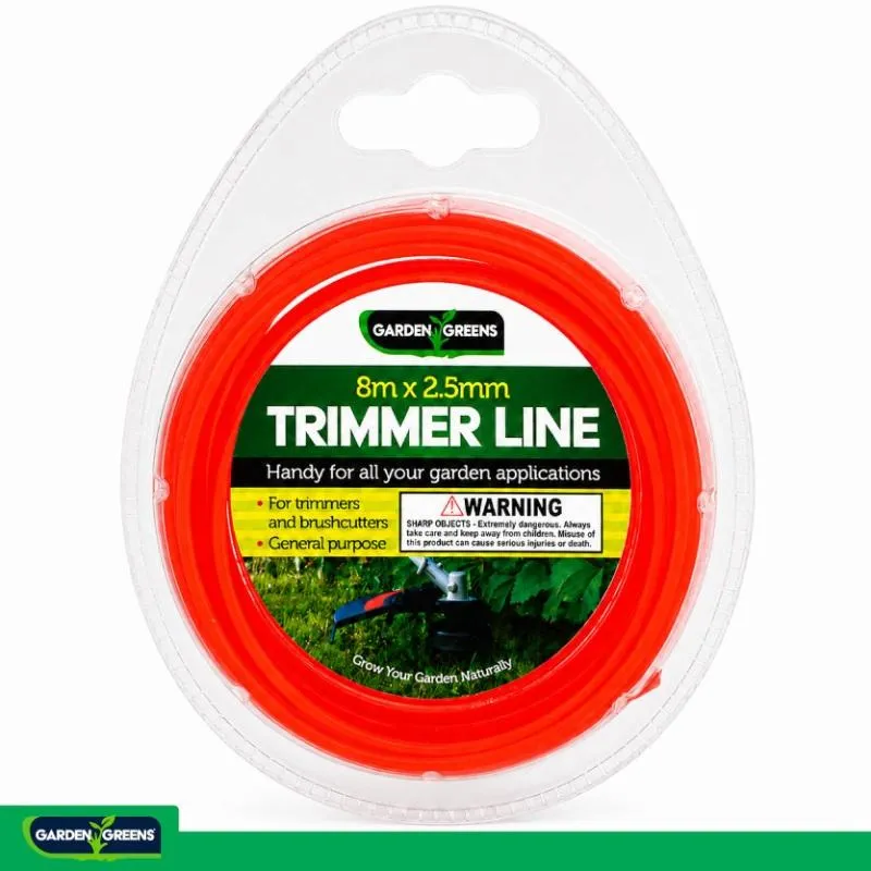 [174911] Garden Greens Trimmer Line 8m x 2.5mm Red