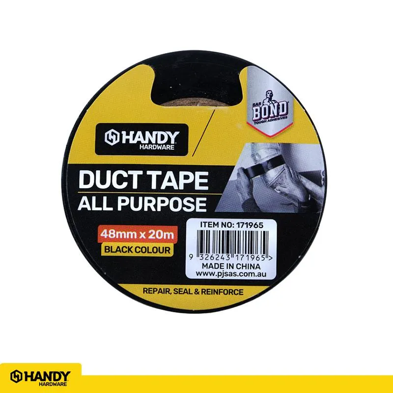 [171965] Handy Tape Duct Tape Black 48mm x 18m