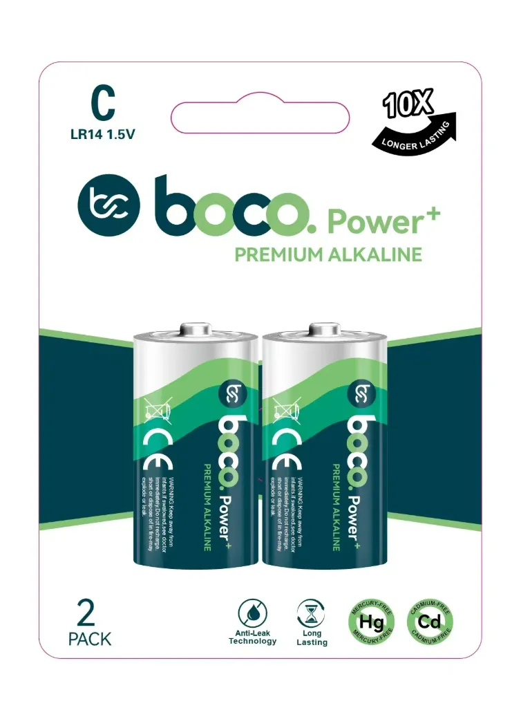 [BLR142P] boco. Power+ LR14 C 2pk