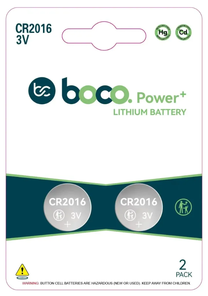 [BCR20162P] boco. Power+ CR2016 2pk